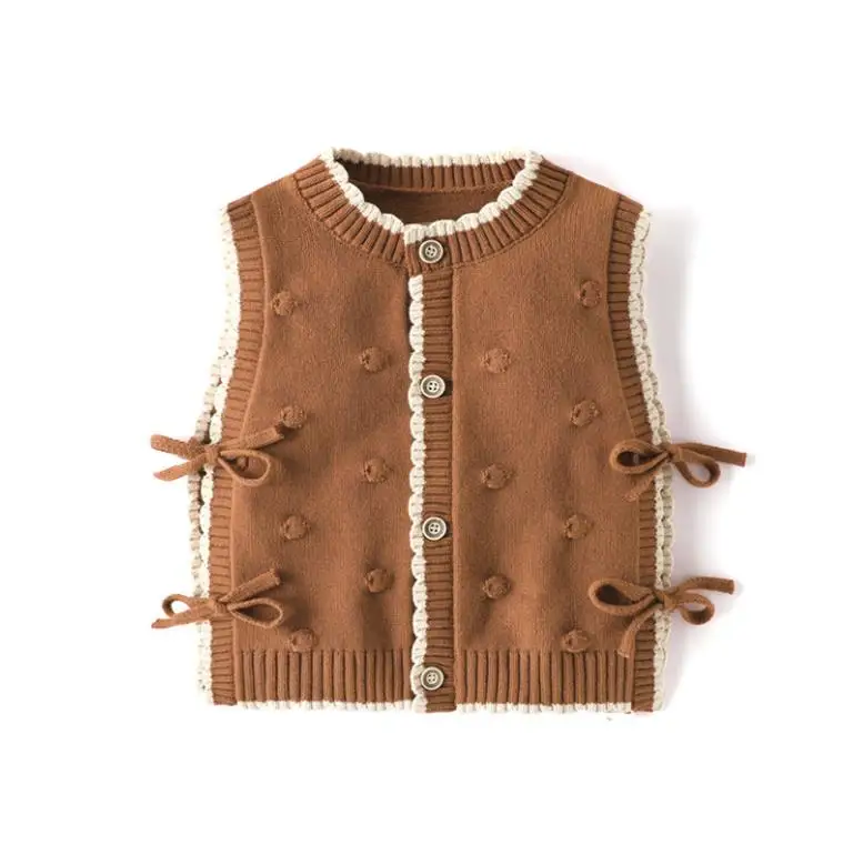 

Baby cotton cartoon animal knitted vest