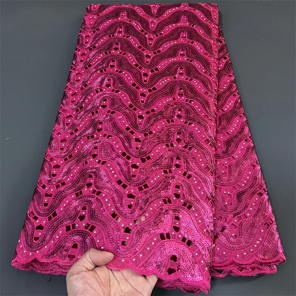 

African Nigerian Tulle Lace Fabric, Organza Embroidery, Guipure Party Gown, Brocade Jacquard, High Quality, 5Yard, PS0015, 2026
