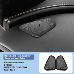 Car Dashboard Horn Cover Air Outlet Trim For Mercedes Benz C-Class W206 C260 C200 C300 2022-2024 Speaker Cover