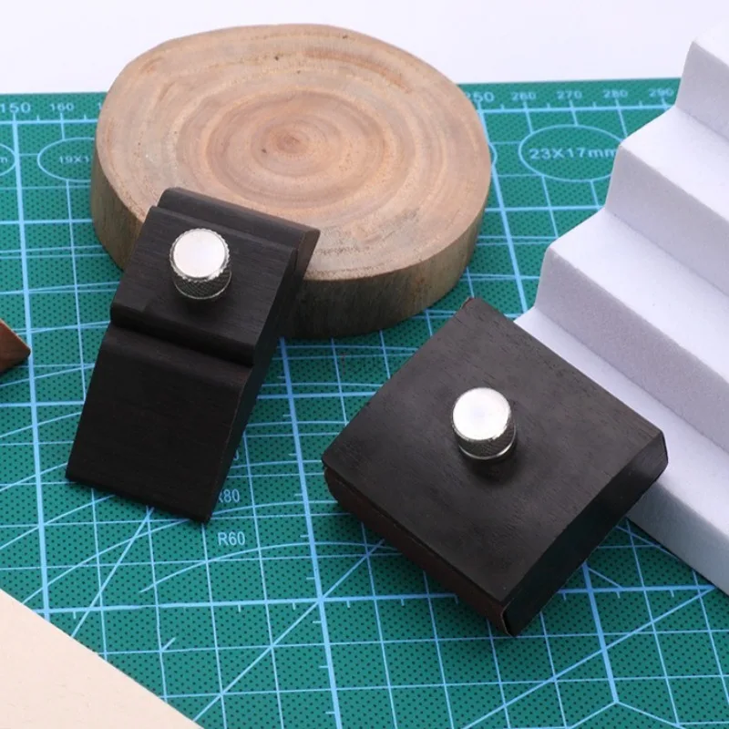 Soporte de rejilla de papel de lija, Mini herramientas de marco de arena de mano, accesorio de pulido y bordes de cuero, lijadora de banda para carpintería
