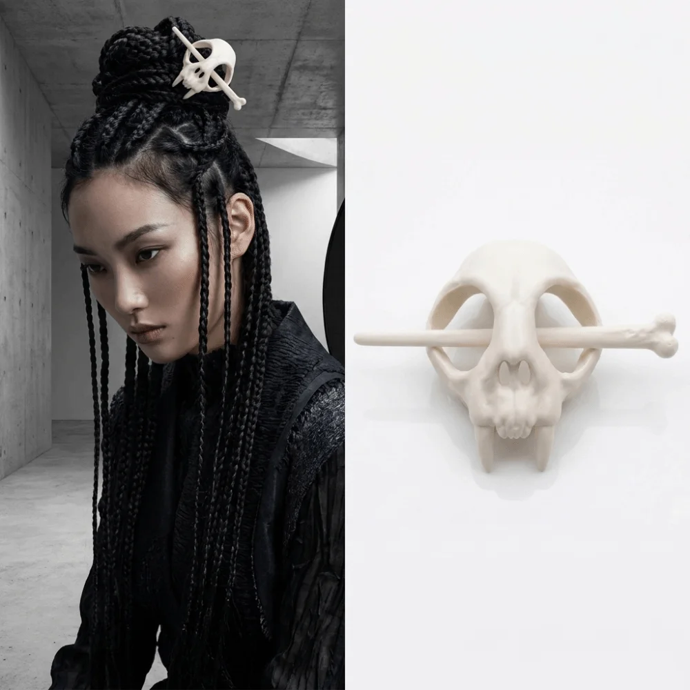 Striking Decorative Gothic Hair Sticks Smooth Structure Lightweight Hairpins Portable Solid Structure Hair Accessories Cosplay