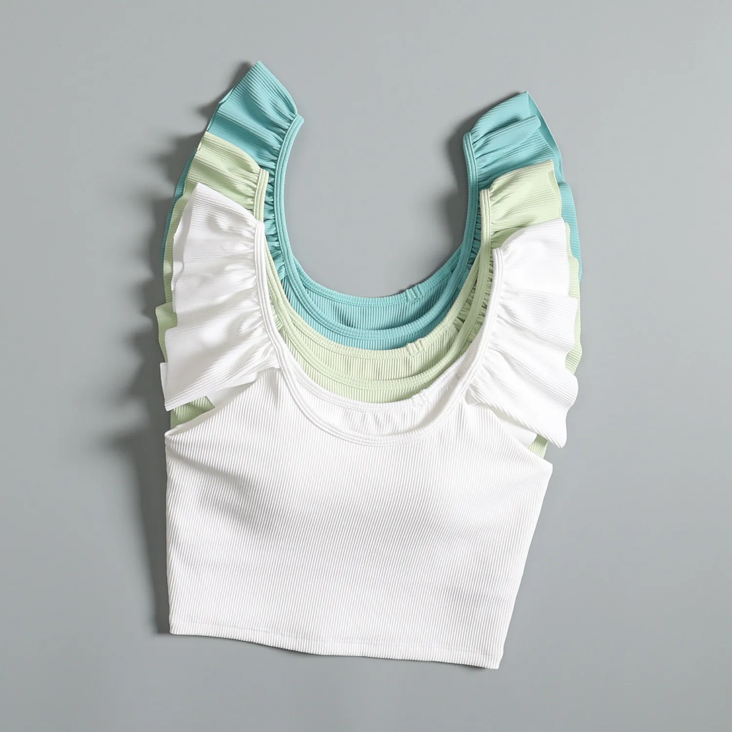 All-in-one sports vest women's summer cover side breasts yoga fitness training quick-drying beautiful back bra running