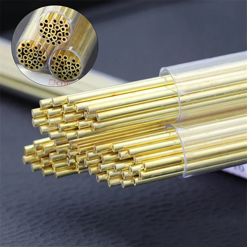 100pc Single Hole Brass Electrode Tube Od 0.3/0.5/0.6/0.7/0.8/0.9/1/1.1/1.2/1.3/1.4/1.5/1.6/2/3mm For Edm Drilling Machine 500mm