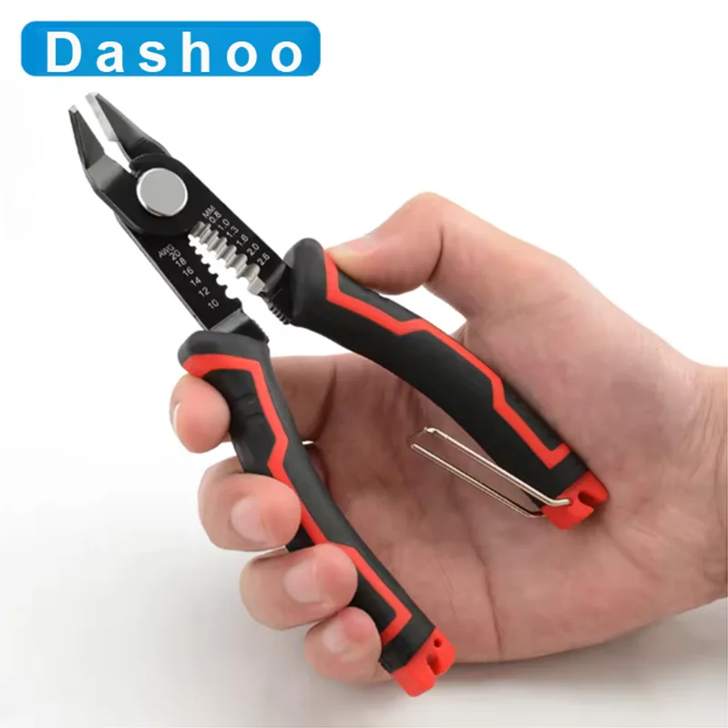 Wire Stripper Pliers, Multi-Tool for Cutting Crimping Stripping, Easy Use Diagonal Cutter for DIY Home Improvement Network Cable