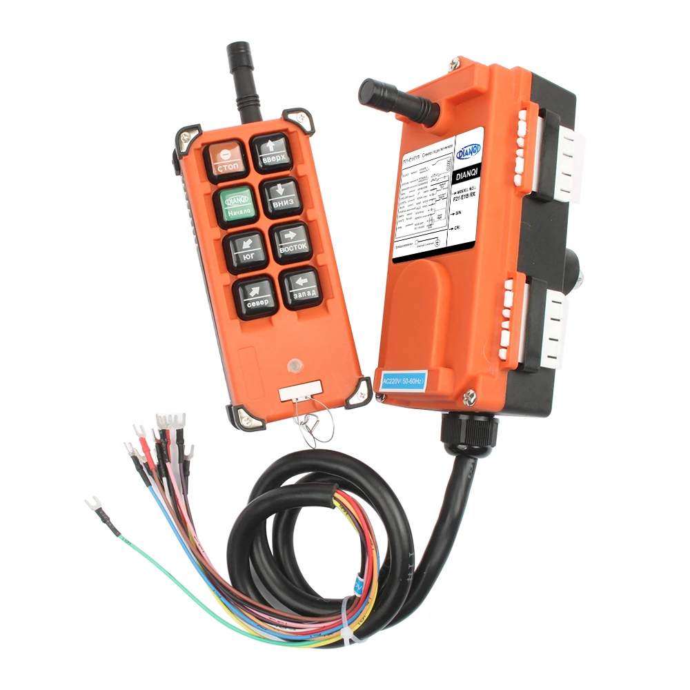 DC12V 24V Wireless Industrial Remote Controller Switches Hoist Radio Control Crane Switch F21-2S F21-4S F21-E1B AC220V 380V 110V