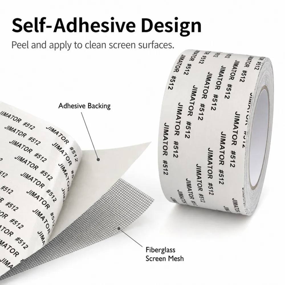 Window Mosquito Net Repair Tape – 2 Rolls Of Grey Self-Adhesive Screen Patch, 5cm X 200cm, Strong Anti-Insect Fiberglass Mesh For Tears & Holes