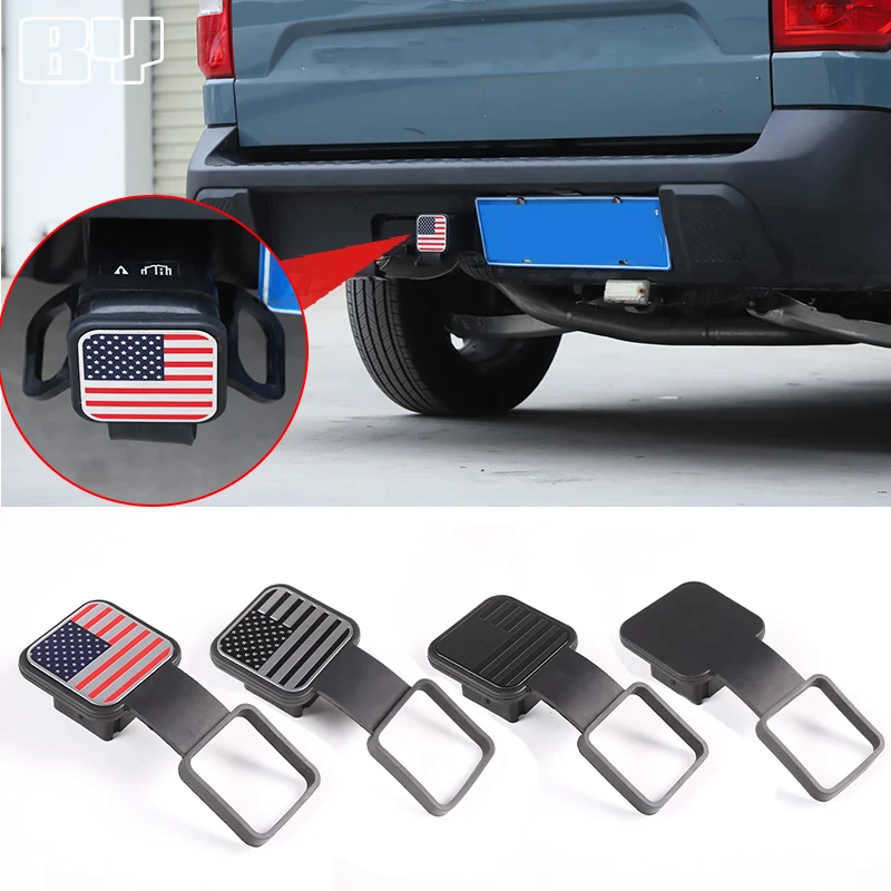 For Ford Maverick 2022-2024 Silica Gel Car Trailer Hook Dustproof Plug Square Mouth Protective Cover Auto Styling Accessories