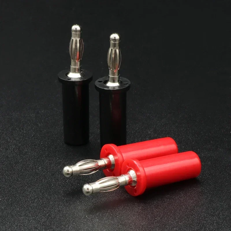 4mm Pure Copper Wire Binding Post Banana Socket Plug Head Fixed Terminal Panel Mount Adapter Insulated Connector Splice 10A