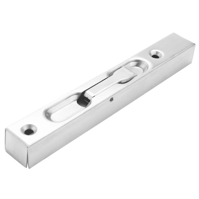 FULL-2 Pcs Door Flush Bolt - 6 Inch Concealed Security Door Lock For French Doors