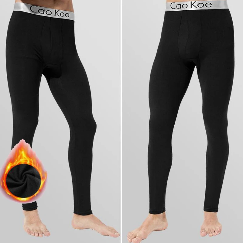 

Pop Men Long Johns Thermal Skin-Friendly Underwear Winter Warm Long Pants Male Soft Elastic Leggings Comfortable Tights