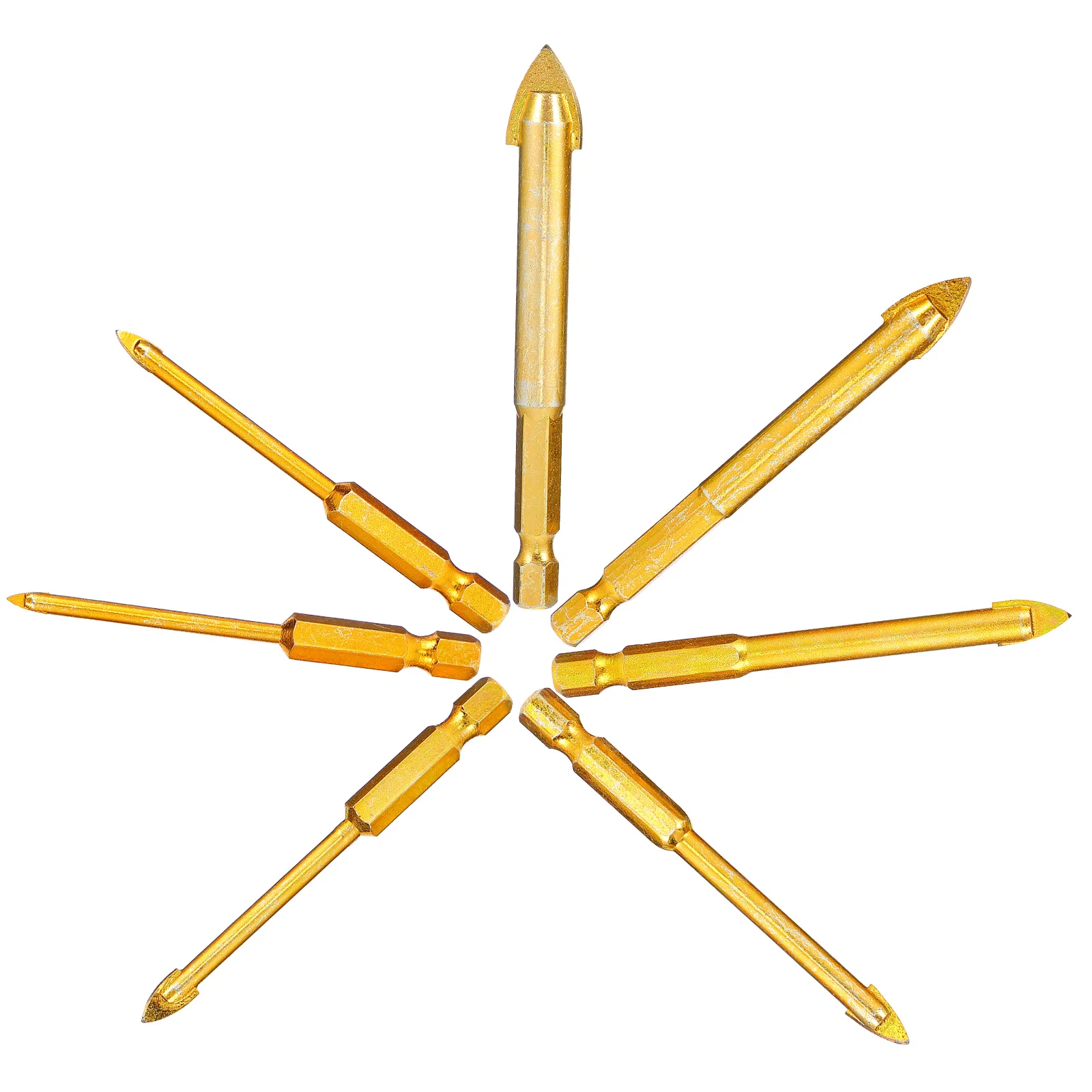 

7 шт., сверло из твердого сплава для плитки, треугольная головка, открывалка для стеклянных отверстий, керамическое сверло, инструмент для сверления плитки, открывалка для отверстий