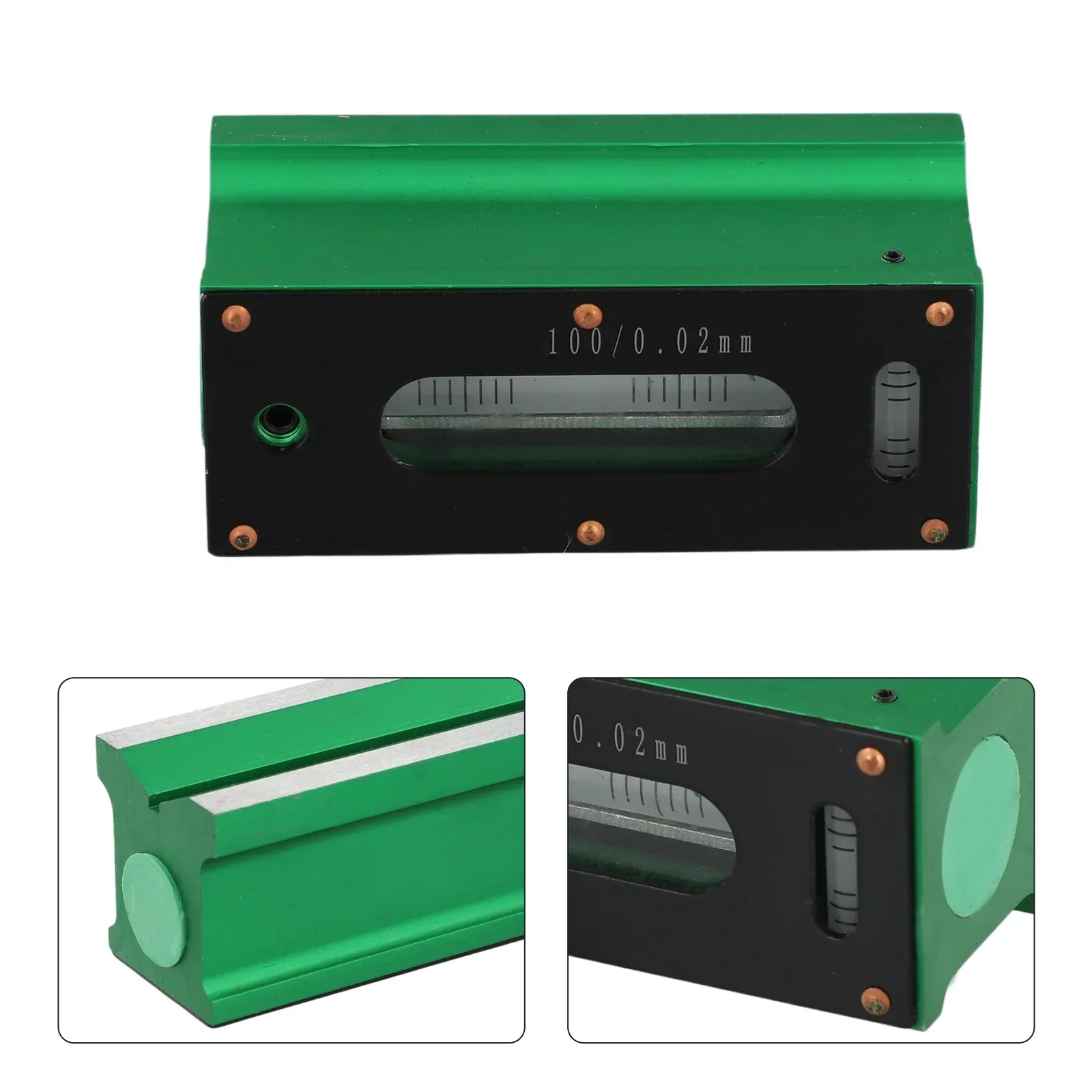 100mm 0.02mm Spirit Level Fitter Machine Tool Debugging Strip Level Industrial Tungsten Steel Measuring Tool