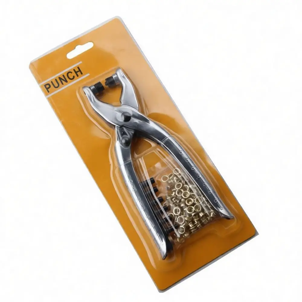 Manual Leather Punching Tool Interchangeable Rivet Pliers Eyelet Setter Multi Use Craft Kit Metal Hole Maker For Canvas