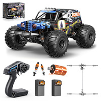 RC Car for Adults And Boys, 1:14 Brushless Oil-Filled Shock Absorber 4WD Off-Road RC Truck Fast 52Km/h, with Two Lipo Batteries