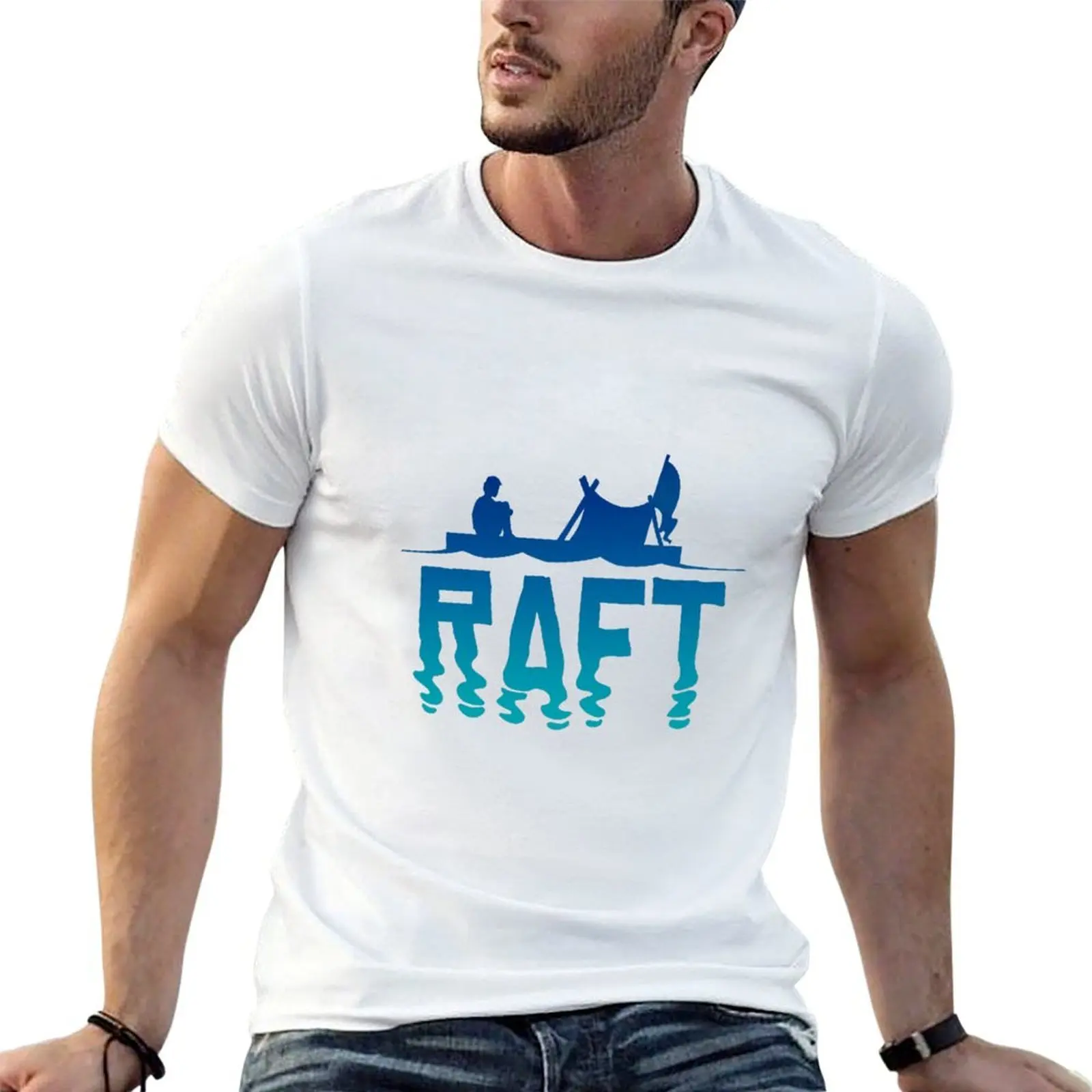 Raft T-Shirt cotton t shirt pack man graphic t shirt printed t shirts for man T-shirt