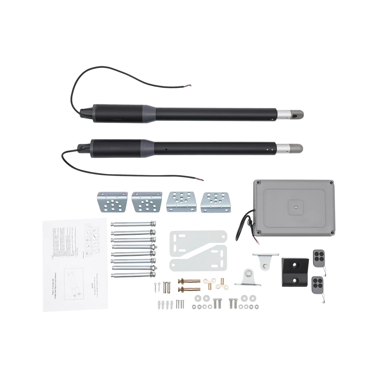 650LBS 110V 이중 전기 게이트 오프너, 순수 구리 모터 및 IP55 방수, 주거용 게이트용 자동 폐쇄