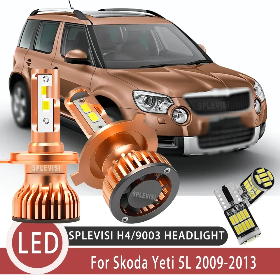 

Улучшенная видимость при ночном вождении с Clear Beam, водонепроницаемая конструкция, светодиодные фары 9003 H4 для Skoda Yeti 5L 2009 2010 2011 2012 2013