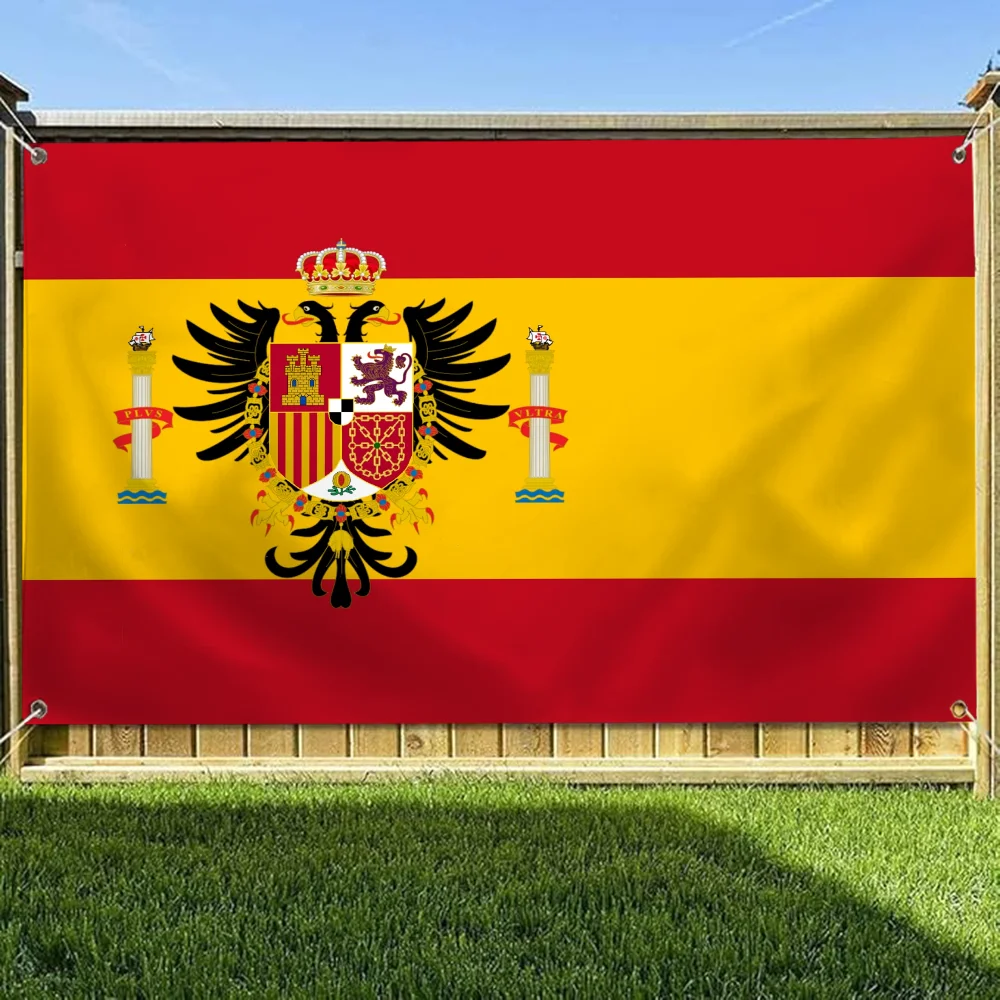 Four Hole Single Sided Flag Polyester Outdoor Decor Room Aesthetic Spain Decorative Flags and Banners Wall Decoration Funny Y2k