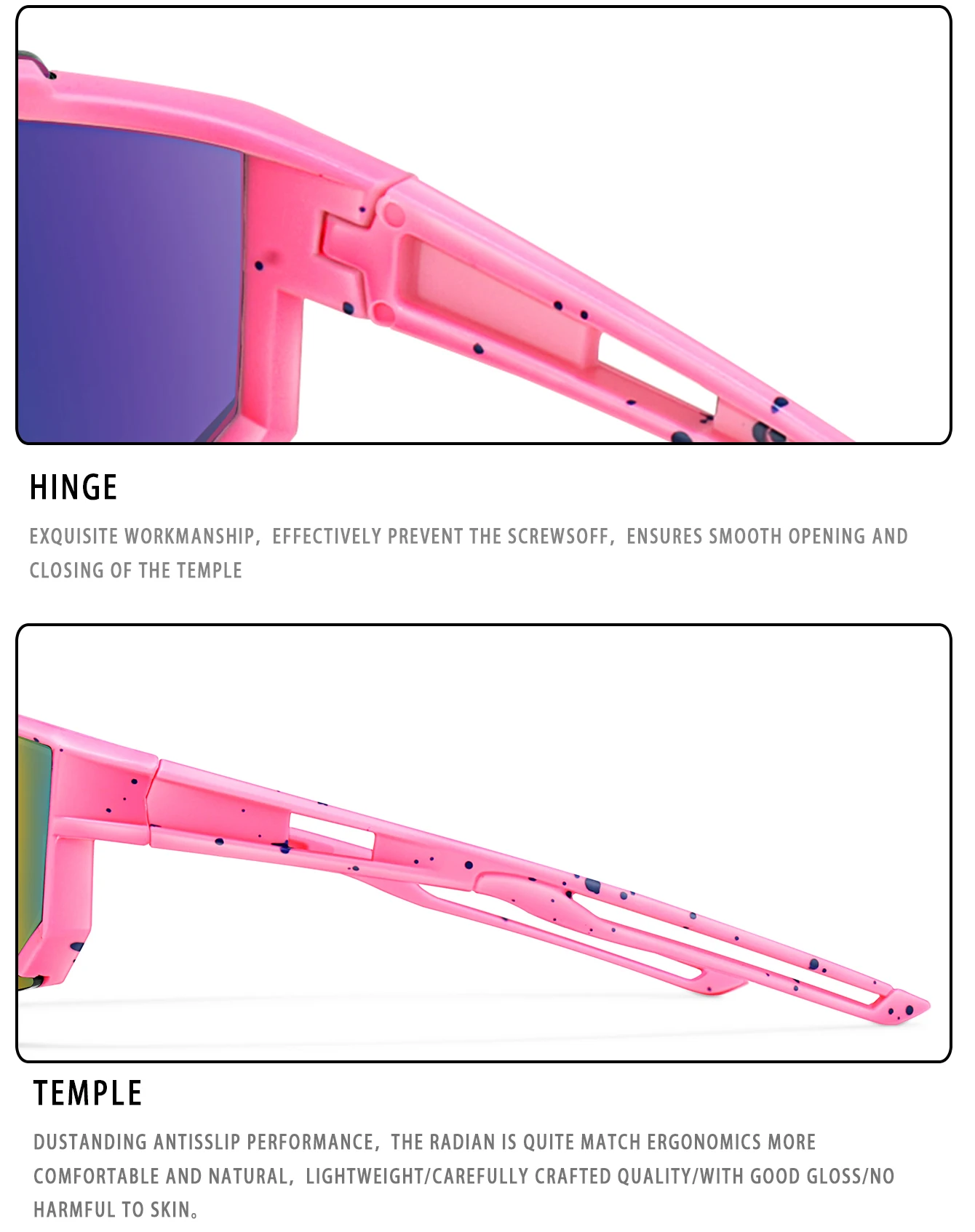 3-8 Year Old Kids Baseball Sunglasses Boys Girls Outdoor Bicycle Glasses UV400 Youth Sport Camping Mtb Bike Kids Eyewear – Detail 15
