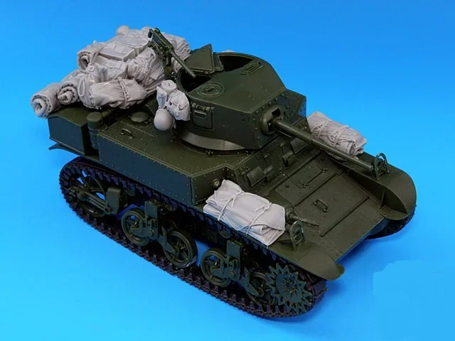 Resina Die-cast veículo blindado, modelo de peças Modificação, tanque sem pintura, Escala 1:35, M3A1