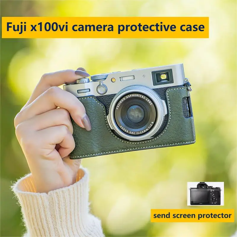 Camera protective case for Fujifilm x100vi protective case x100vi camera leather case