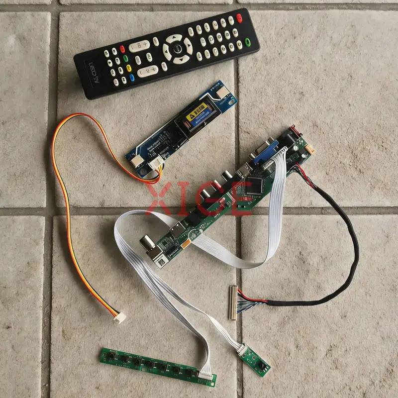 

For B170PW04 B170PW07 B170PW02 N170C1 Screen Drive Controller Board Kit DIY 30 Pin LVDS 1440x900 1440*900 USB+AV+VGA+HDMI 2-CCFL