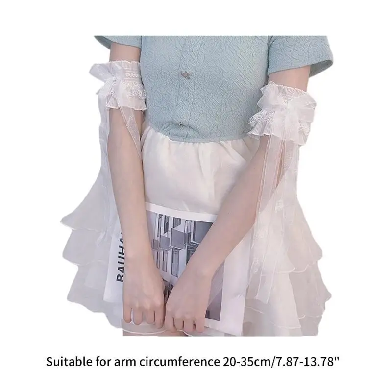 652f BRAC SLUVE RUFLE FLORAL ELACE ELÁSTICA