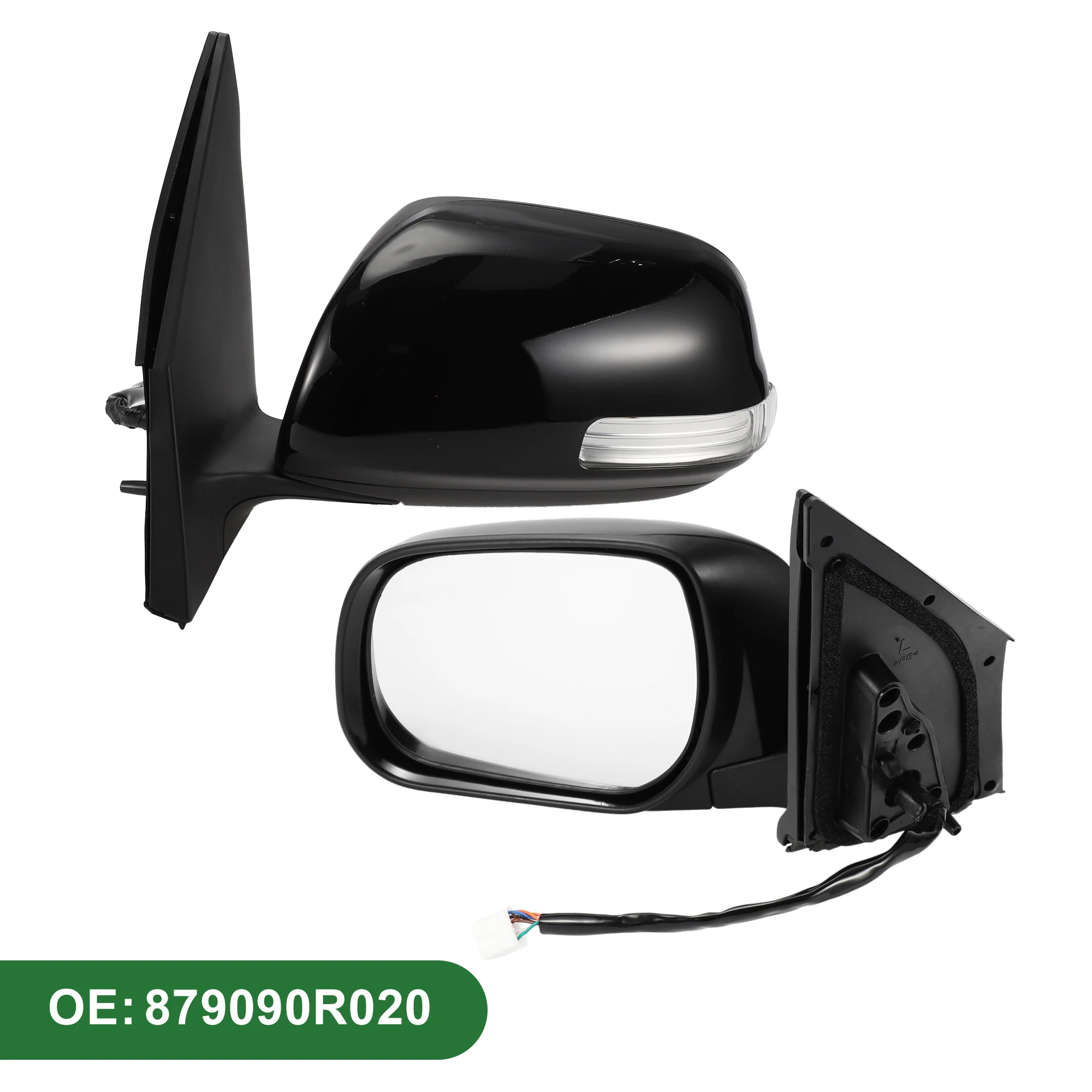 UXCELL Left Right Side Door Mirror Replacement Side View Mirror Assembly for Toyota RAV4 2009-2012 Power Mirror Adjustment