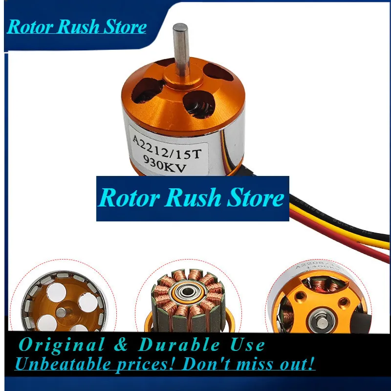 RoRuS4PCS Aeromodelling A2212 Brushless Motor KV1000/1400/2200/930KV 273D XXD Four Axis Motor