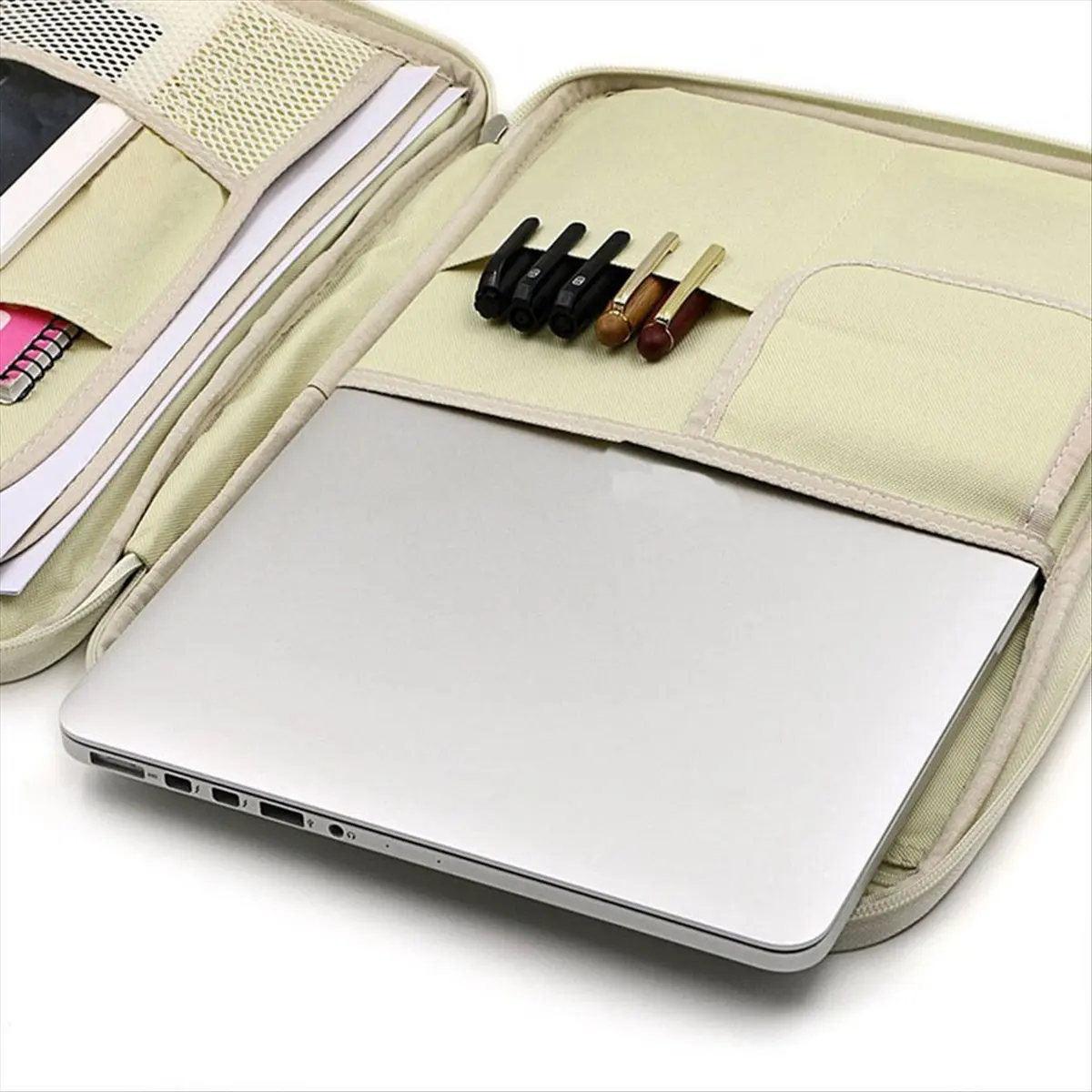 Latest ABBQ-Multifunctional A4 Document Bag Combination Storage Bag Travel Bag Zipper Protective Case