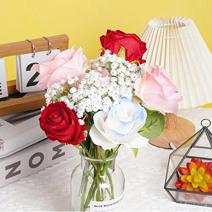 

Artificial Flowers Babysbreath Wedding Home Room Table Decor Outdoor Garden White Wreath Bridal Bouquets Pretty Photography Prop