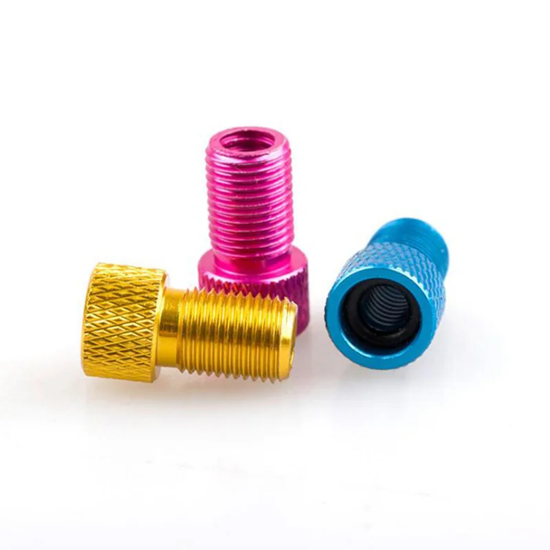 Aluminum Alloy Bike Valve Adapter Convert Presta to Schrader Valve Bicycle Pump Air Nozzle Tube Tools Bicycle Accessories 4Pcs image 5