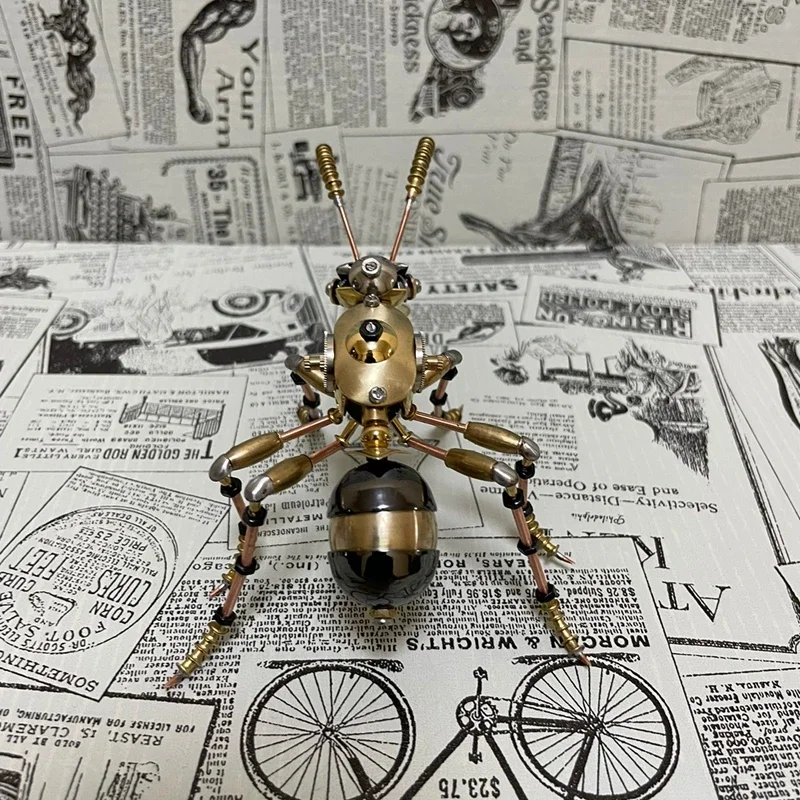 New Steampunk Mechanical Ant Ornaments Decor All Metal Insect Creative Paraponera Clavata Handicraft Desktop Decoration