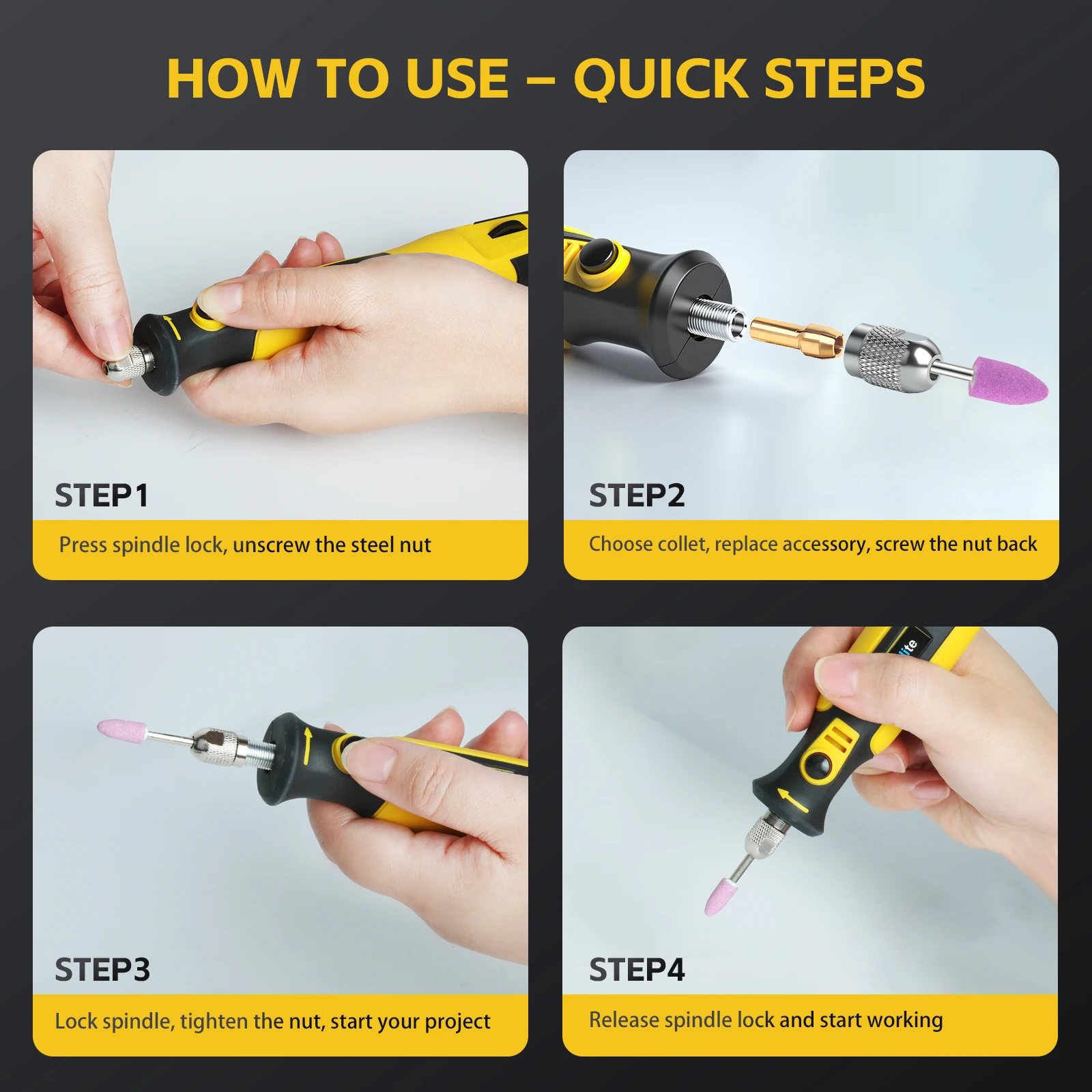 أداة دوارة لاسلكية ستبليس التحكم في السرعة يده مثقاب صغير أداة دوارة الطاقة DIY بها بنفسك اليشم تلميع الحفر النقش قطع