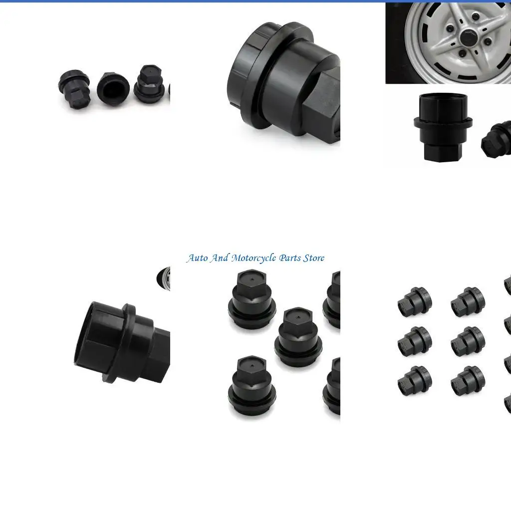 

P9FD 10pcs/20pcs Plastic Lug Nut Covers 24mm Universal Rustproof Wheel Hub Protectors Suitable For Truck Maintenance 15661036