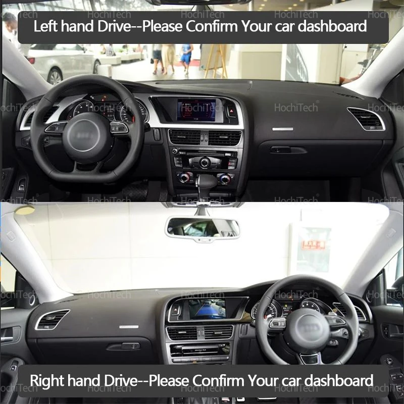 Car Dashboard Cover Avoid Light Pad Instrument Platform Cover Mat Carpet For Audi A4 A5 B8 8T 2007~2016 LHD RHD Accessories