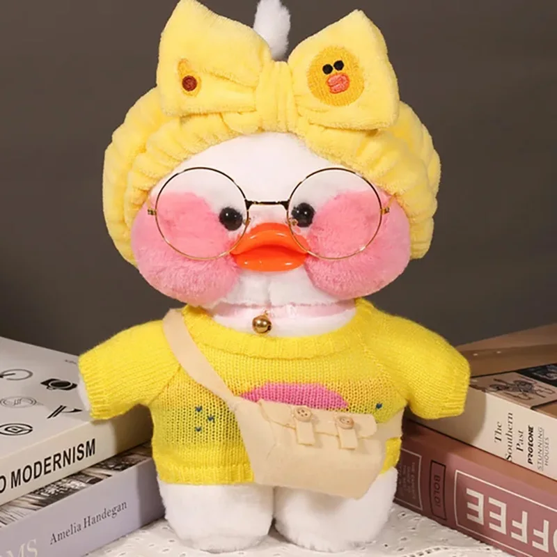 30cm Cute Cartoon Lalafanfan Duck Plush Toys Soft Duck Doll Animal Pillow Decor Christmas Birthday Gifts for Girl Friend