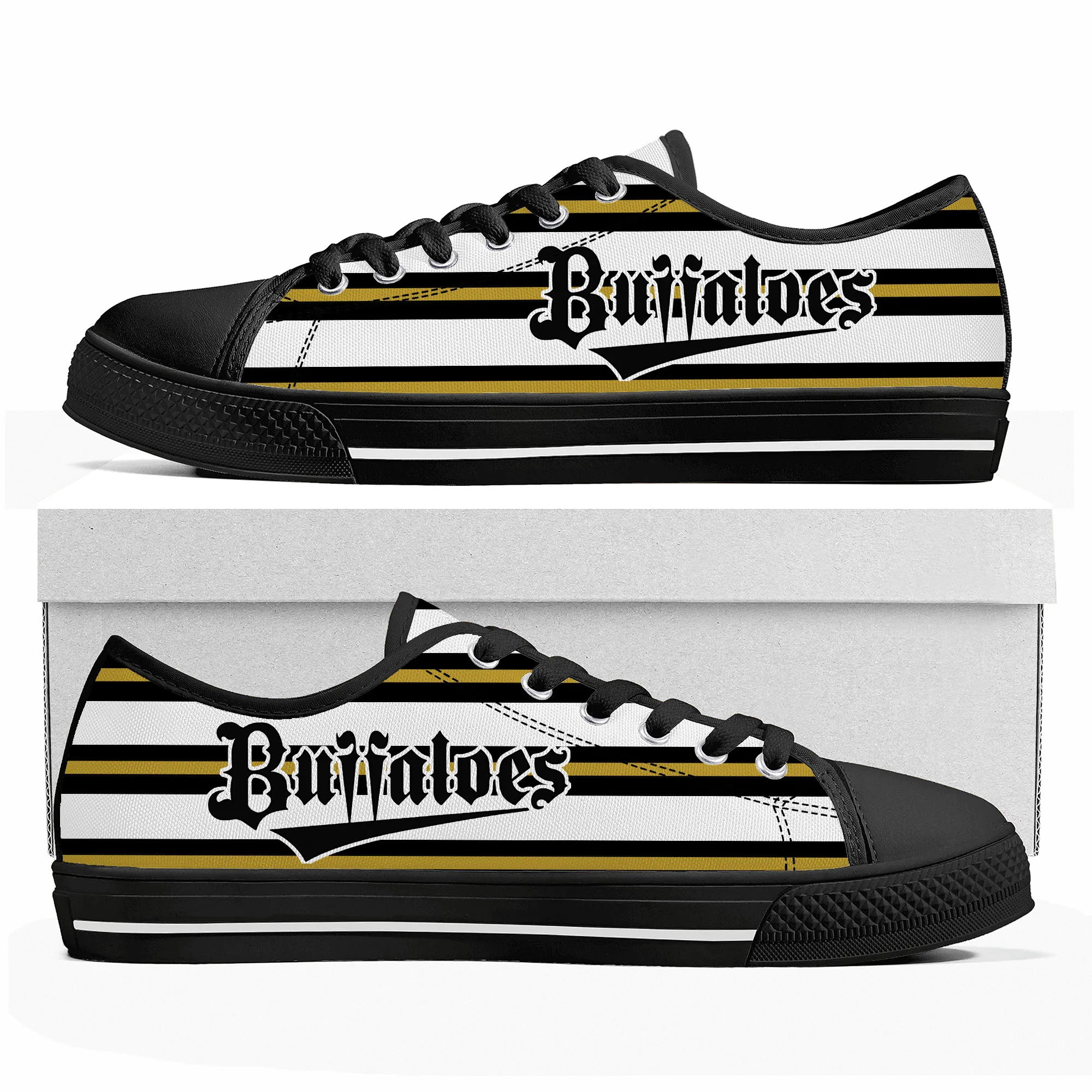 バファローズ Buffaloes baseball Low Top Sneakers Mens Womens Teenager Canvas High Quality Sneaker Casual Custom Made Shoes Customize