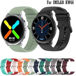 20 22mm Silicone Sport Strap For IMILAB KW66 SW022 Huawei Smart Wacth Wristband For Amazfit GTR GTRS Stratos Bracelet Correa