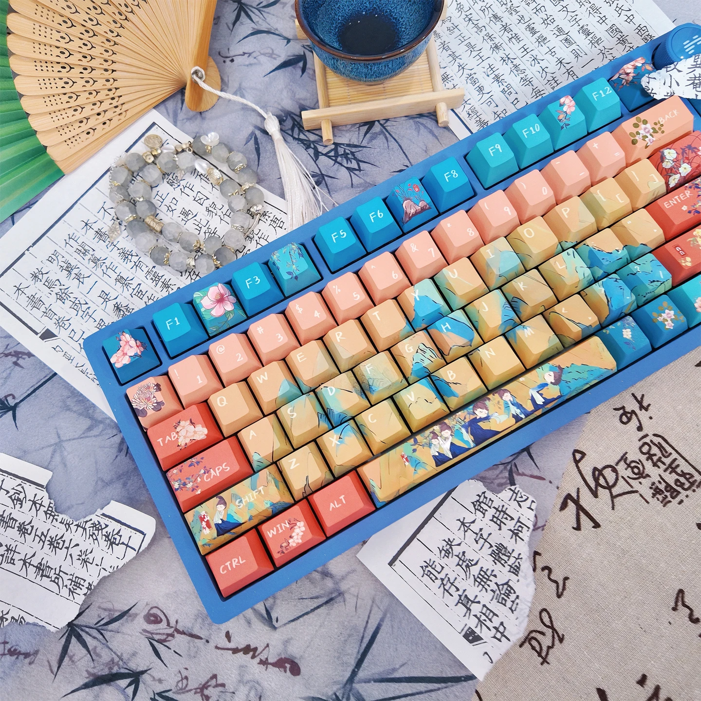 

Guofeng keycap, original height PBT five-sided hot sublimation personalized antique custom keycap