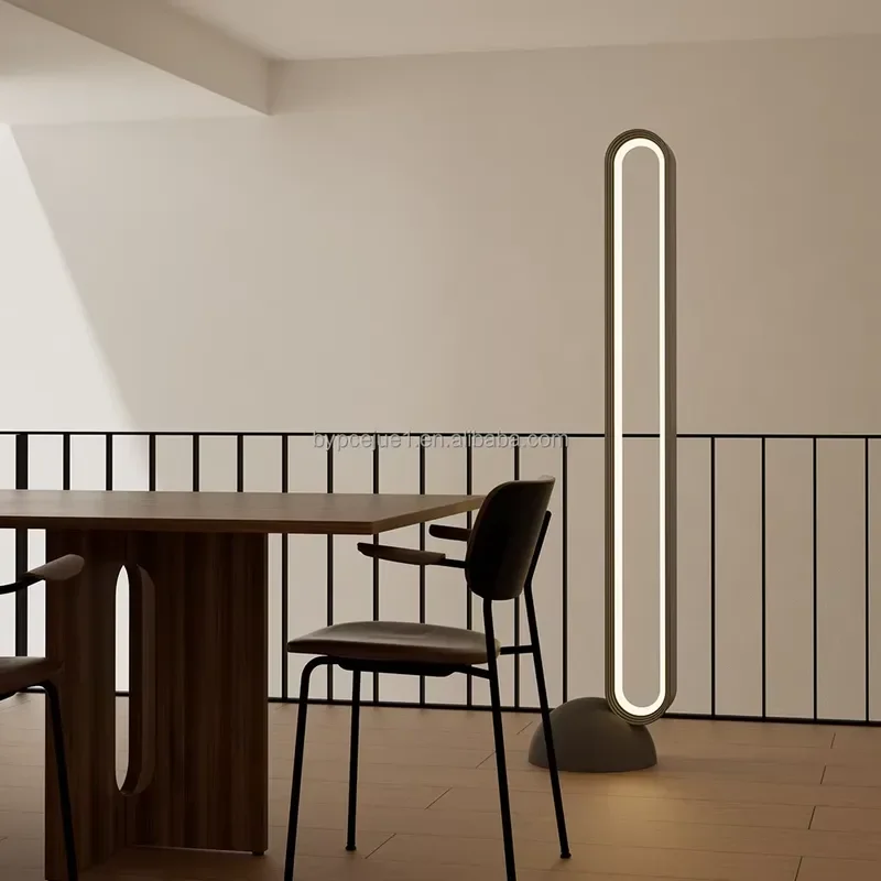 Original Minimalist Arc Floor Lamp Modern Nordic Style Home Decor Floor Lamps Concrete LED Standing Lamps