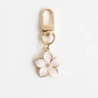 White Pear Blossom Keychain Cute Accessories Keychain Couple Matching  Keyrings Pendant Wholesale Items For Boutique