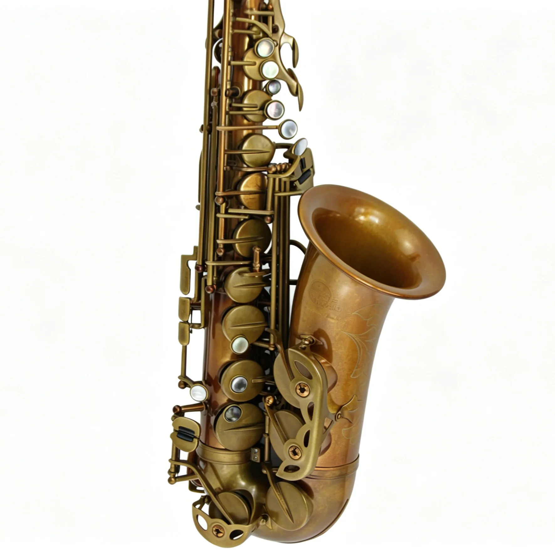 Eb Alto Saxophone Professional Special Honey Gold Color Finish Woodwind Instrument For Band Performers Players