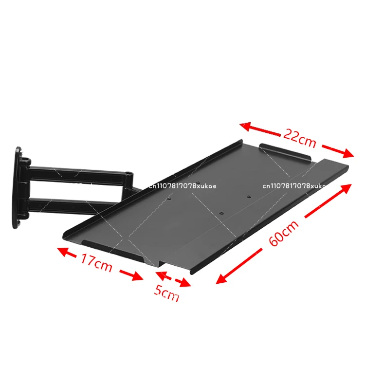 

Racing Emulator Aluminum Bracket Special Plate Wall-mounted Telescopic Adjustment Handle Wireless Mouse Rotating Keyboard Holder