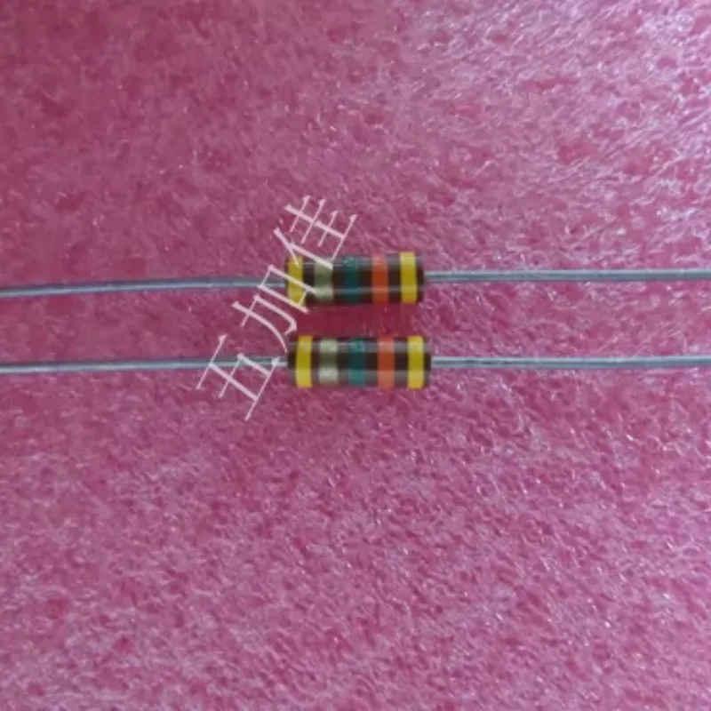 10-100pcs imported RCR20G435JS 4.3M 4.3M 1/2W carbon core non inductive resistor color ring resistor