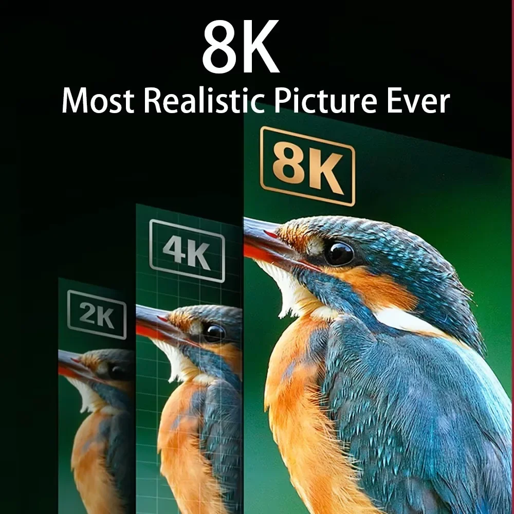 8K HDMI 2.1 Kabel HDMI-kompatibles 2.1-Kabel 48 Gbit/s Ultra High-Speed 8K/60 Hz 4K/120 Hz für HDTV XBox PS5 HDR10+ eARC Dolby Vision