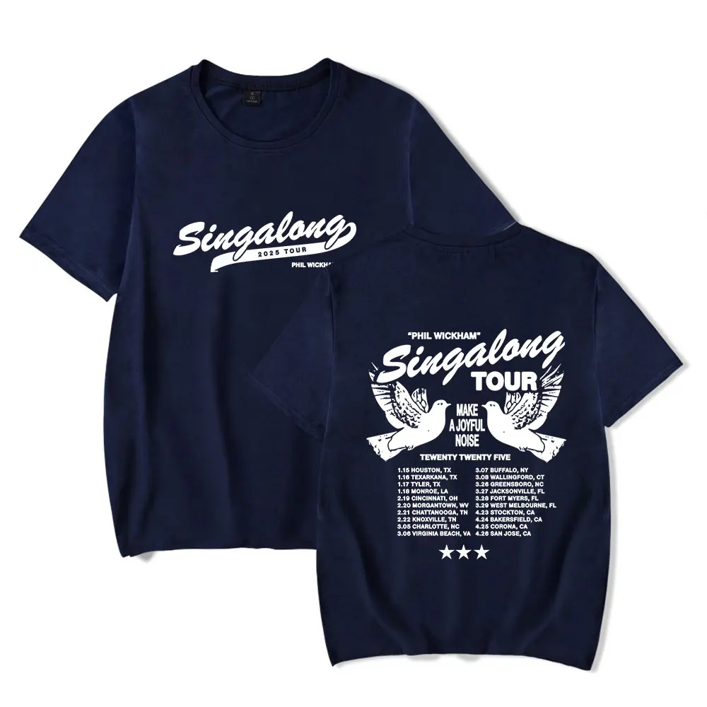 Phil Wickham Merch  2025 Singalong Tour Tshirt Crewneck Short Sleeve Tshirt Men/women Concert Tops