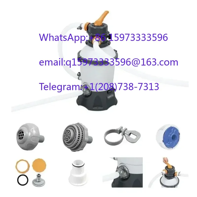 Pool Sand Filter Pump 58515 800GPH Flowclear 6-Way Valve 8.5kg Sand Capacity for Steel Frame Pools