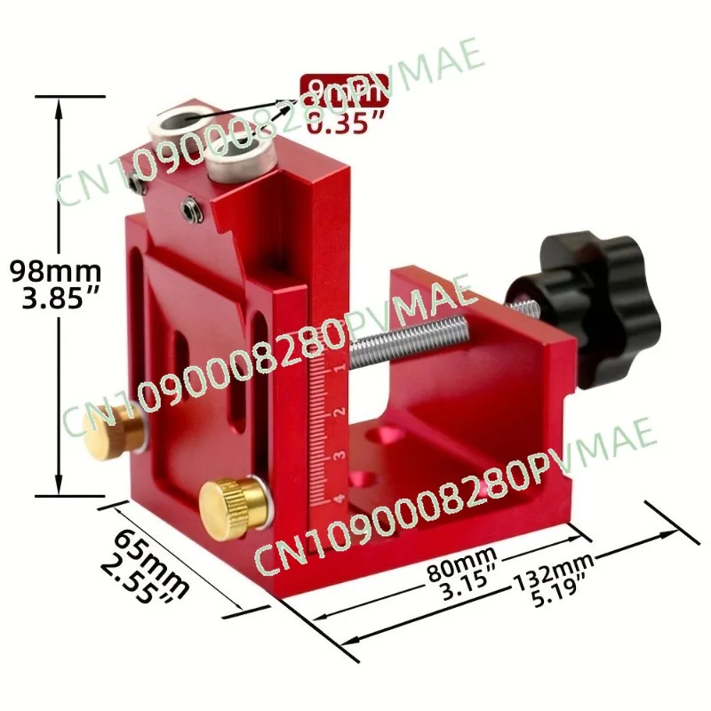 Adjustable Woodworking Pocket Hole Jig | Drilling Fixture for Panel Furniture & DIY Woodworking Projects