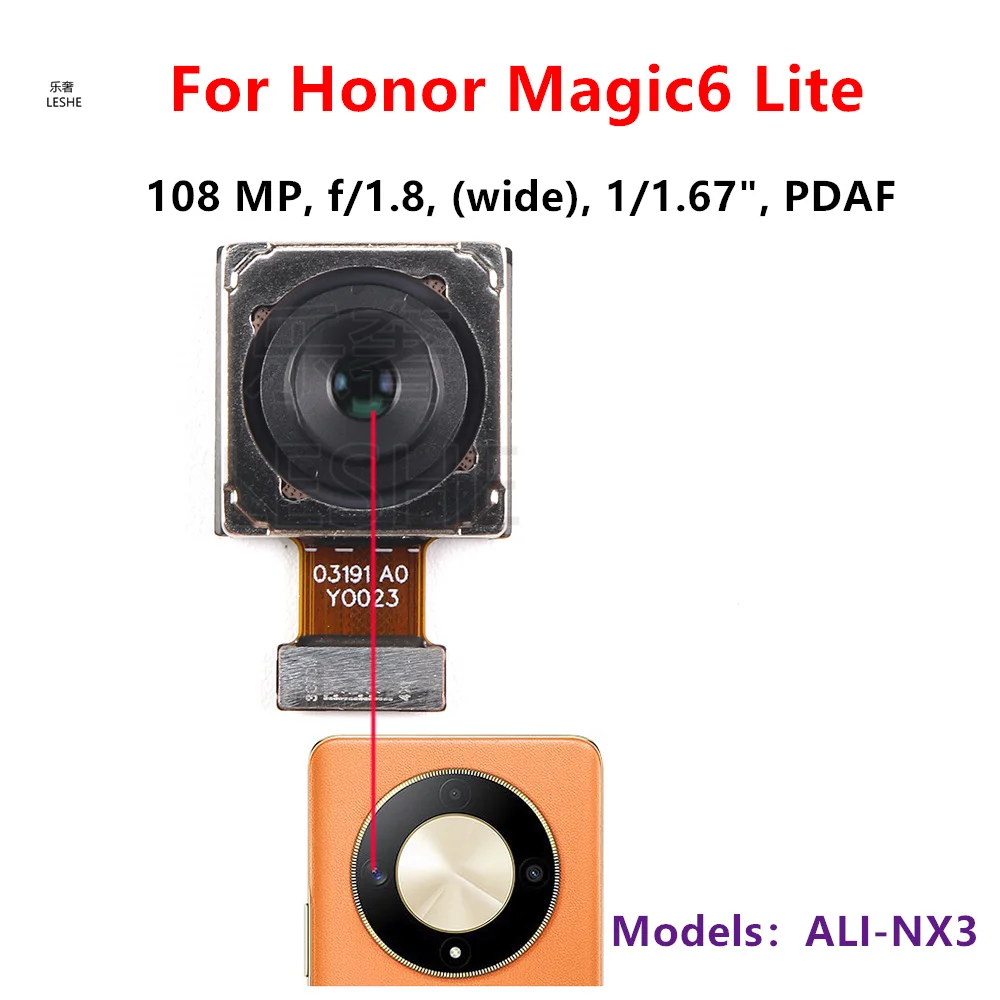 

Основная задняя камера 108 МП для Honor Magic6 Lite, модуль задней камеры, запасные части для смартфона